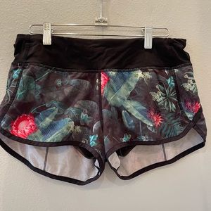 lululemon athletica floral shorts.